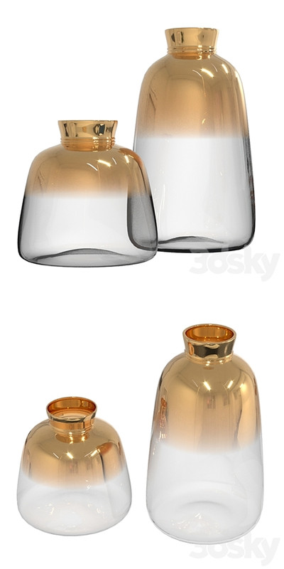 Golden vases gradient